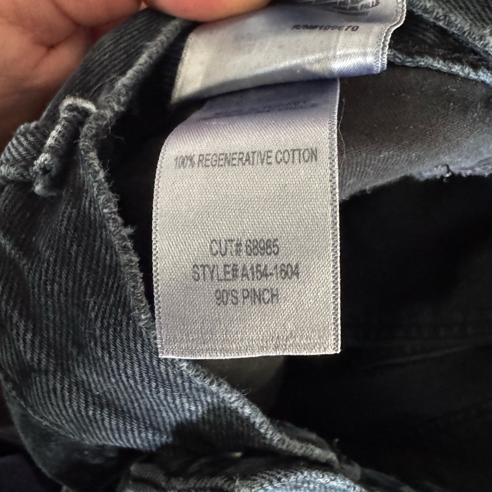AGOLDE 90s pinch black Jean - Picture 3 of 4